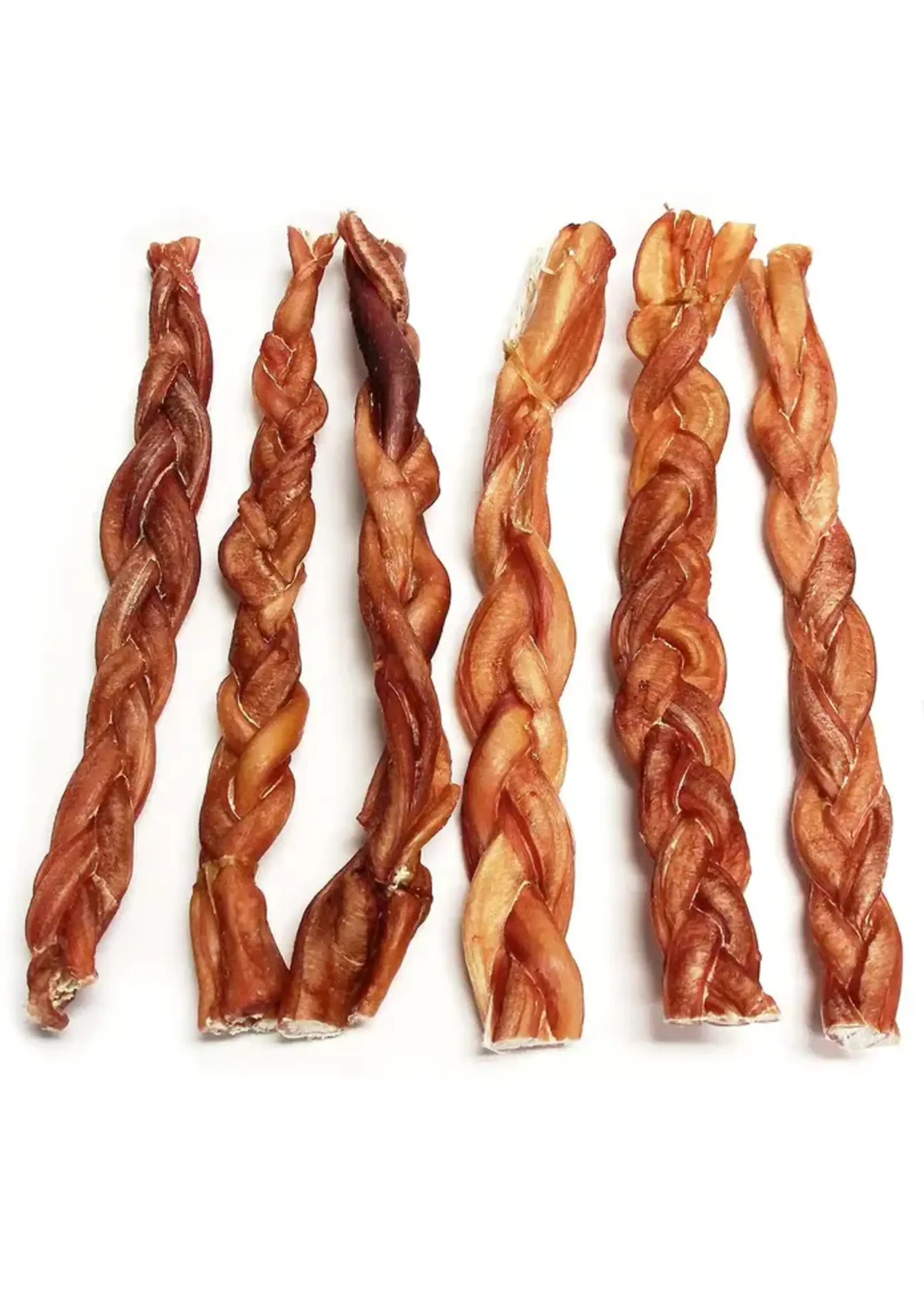 Tuesday's Natural Dog Company Thick Braided Bully Stick - 12" | Single