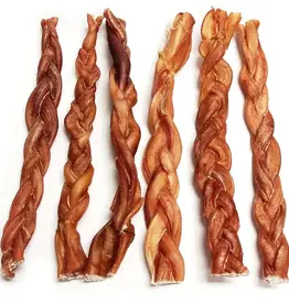 Tuesday's Natural Dog Company Thick Braided Bully Stick 12"