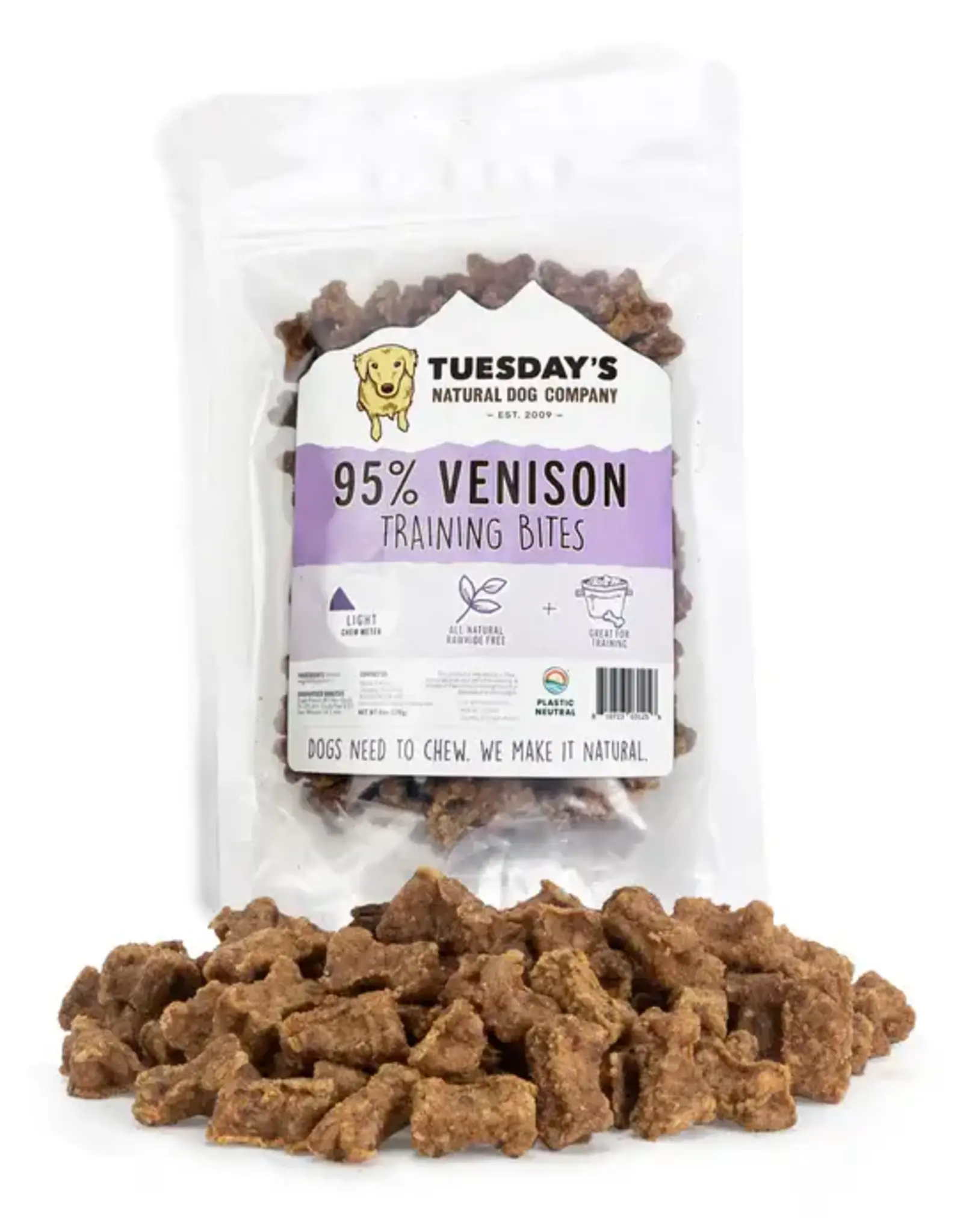 Tuesday's Natural Dog Company Venison Training Bites - 6 oz