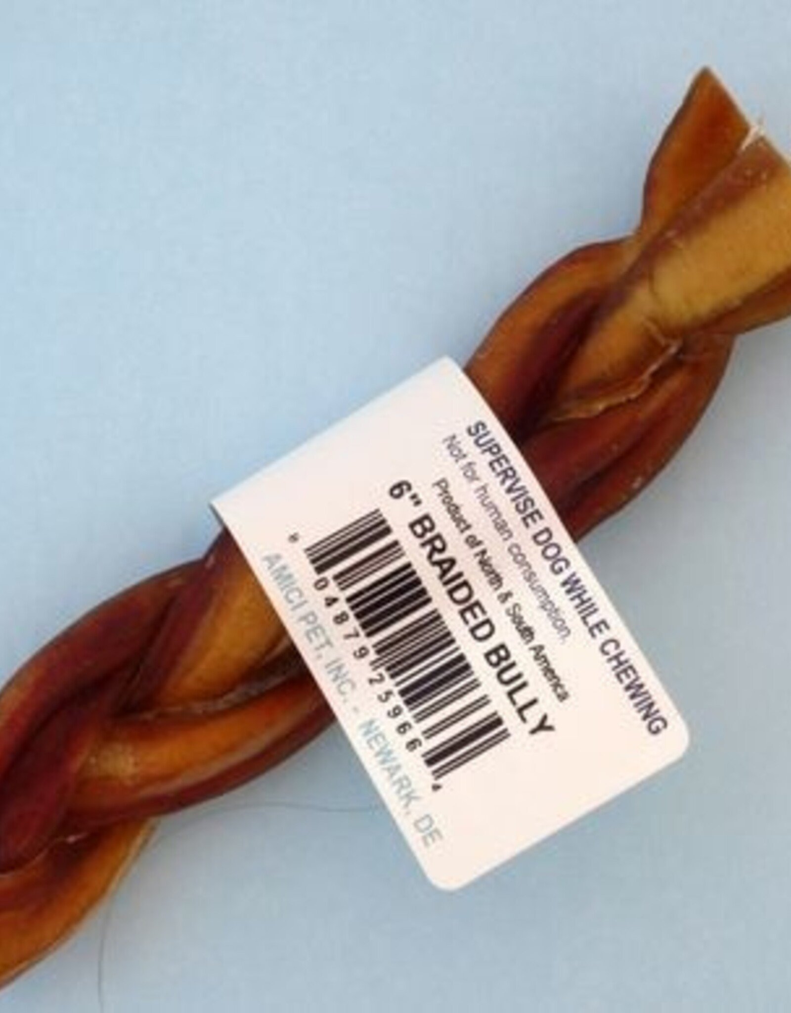 Amici Braided Bully Stick 6"