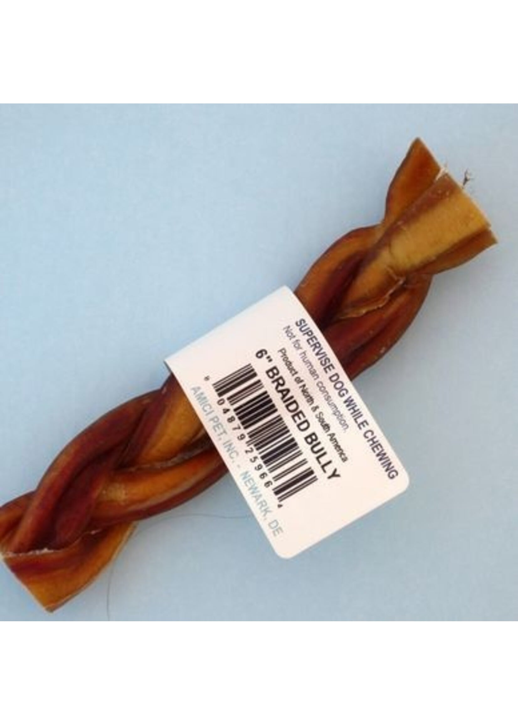 Amici Braided Bully Stick 6"