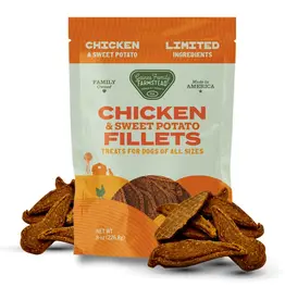 Gaines Family Farmstead Chicken & Sweet Potato Fillets Dog Treats - 8 oz