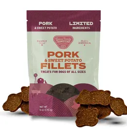 Gaines Family Farmstead Pork & Sweet Potato Fillets Dog Treats - 8 oz