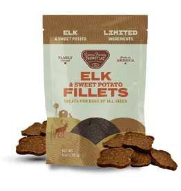 Gaines Family Farmstead Elk & Sweet Potato Fillets Dog Treats - 8 oz