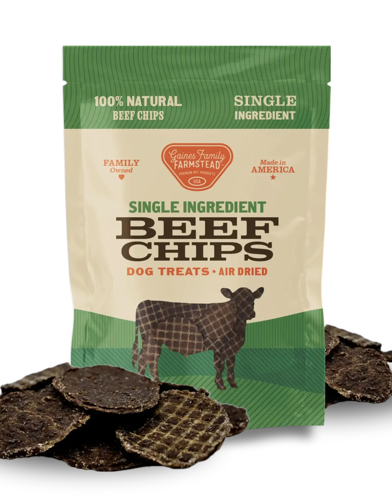Gaines Family Farmstead Beef Chips Dog Treats - 6 oz
