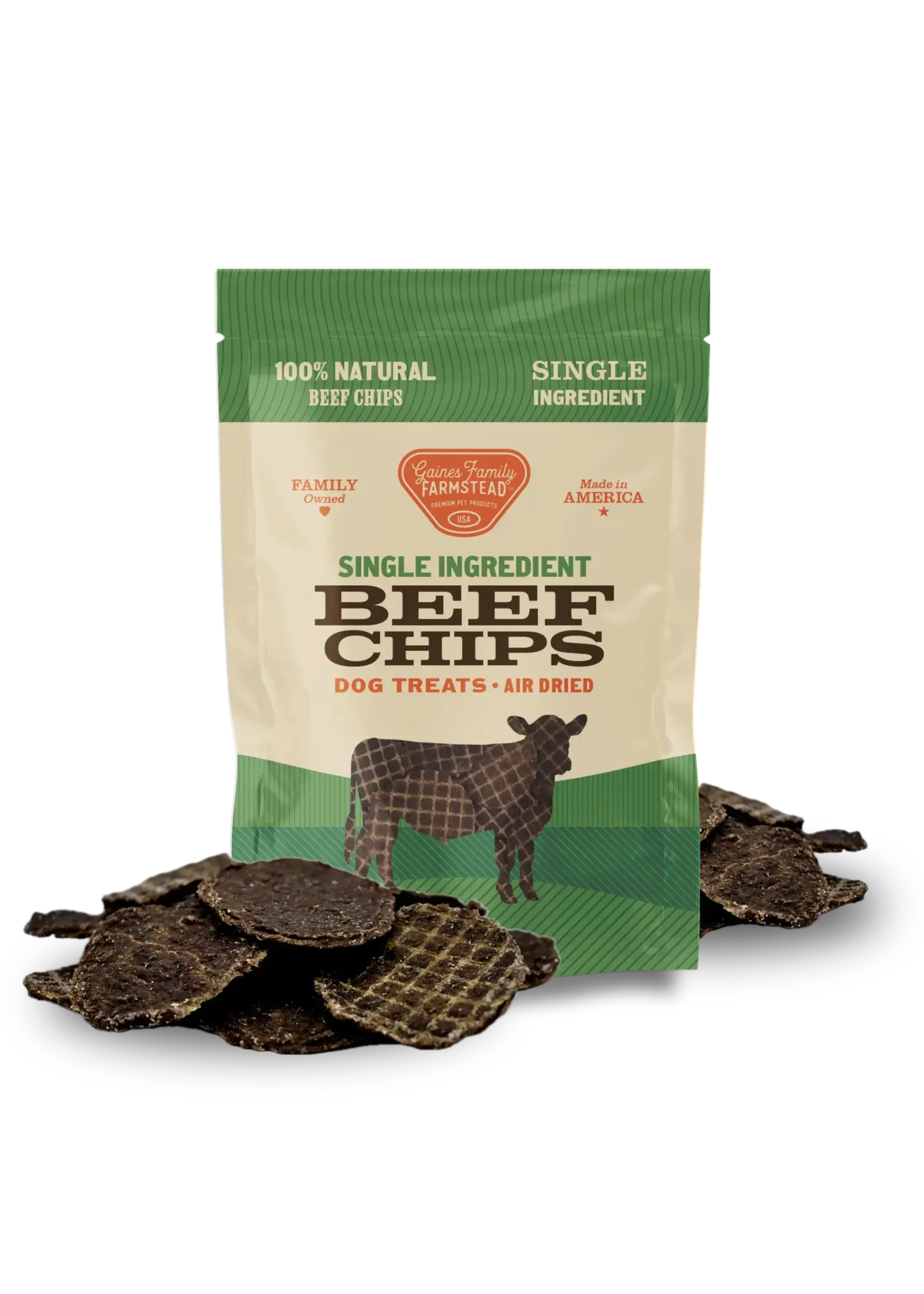 Gaines Family Farmstead Beef Chips Dog Treats - 6 oz