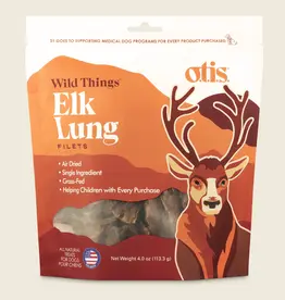 OTIS DOG WILD THINGS ELK LUNG FILETS - 4 OZ