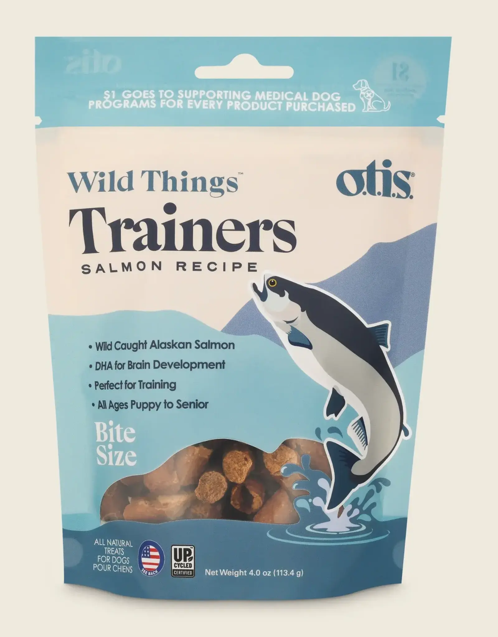 OTIS DOG WILD THINGS SALMON TRAINERS - 4 OZ