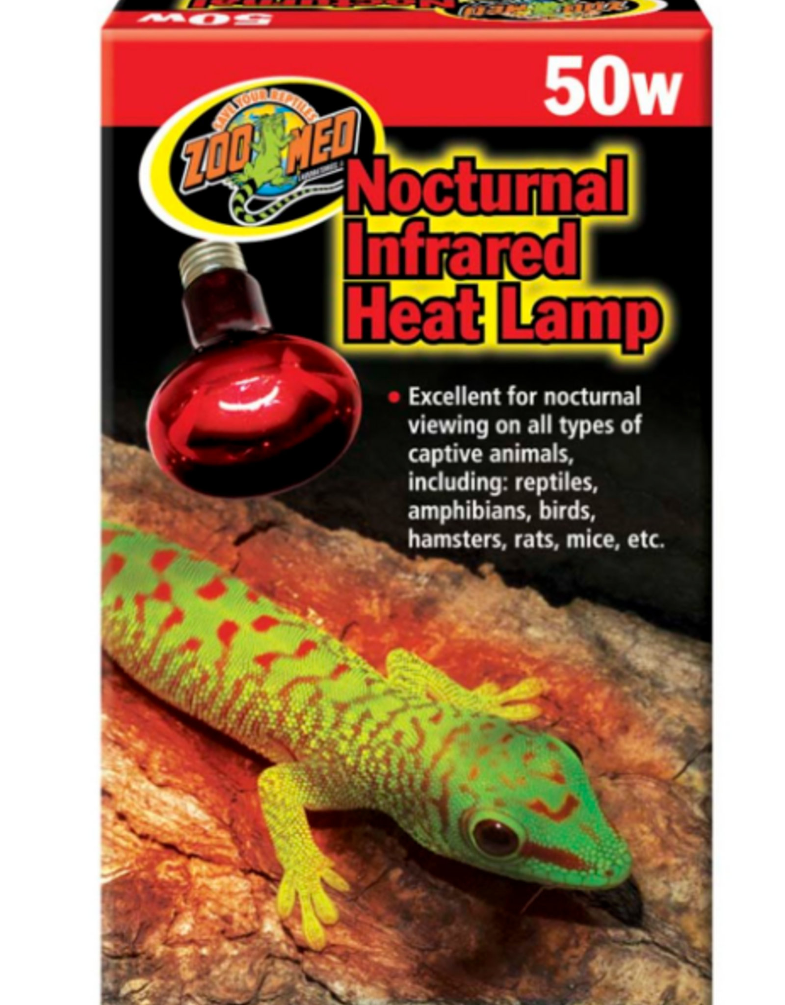 Zoo Med Zoo Med Nocturnal Infrared Heat Lamp - 50 Watt