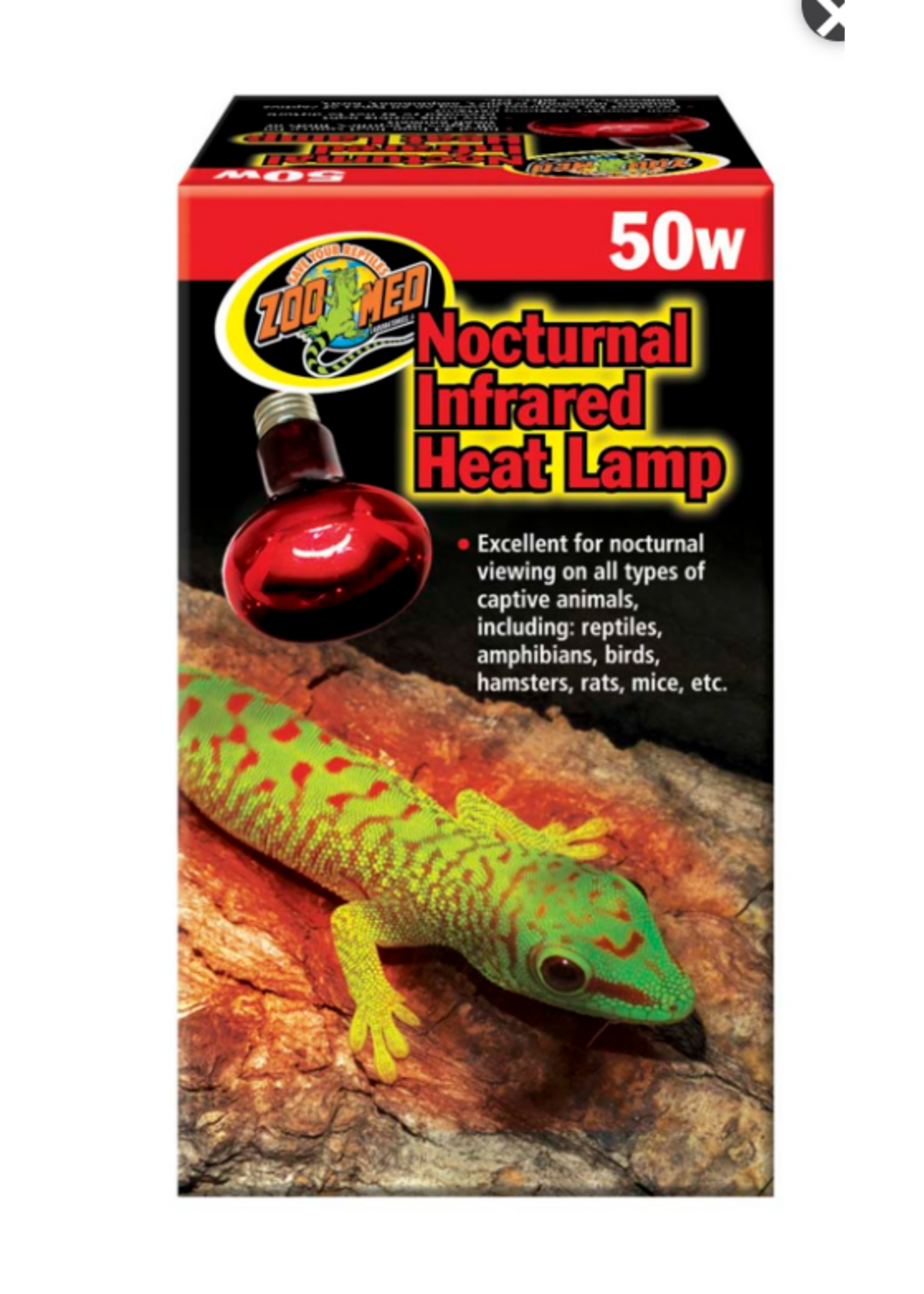 Zoo Med Zoo Med Nocturnal Infrared Heat Lamp - 50 Watt