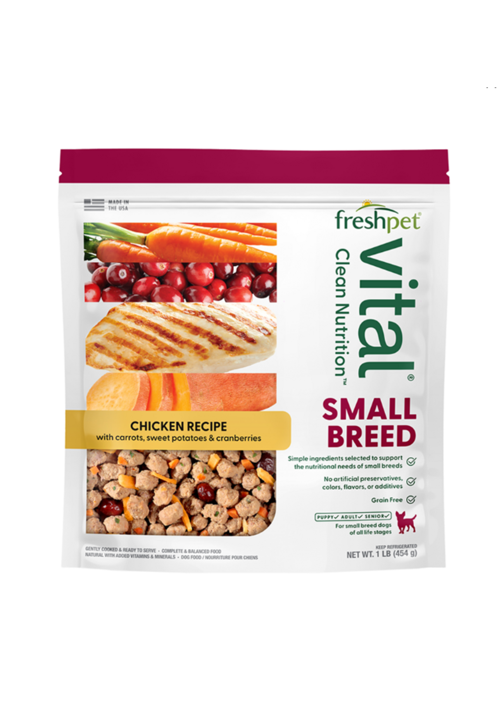 FreshPet Dog Vital Grain Free Small Breed Complete Meals - 1 lb