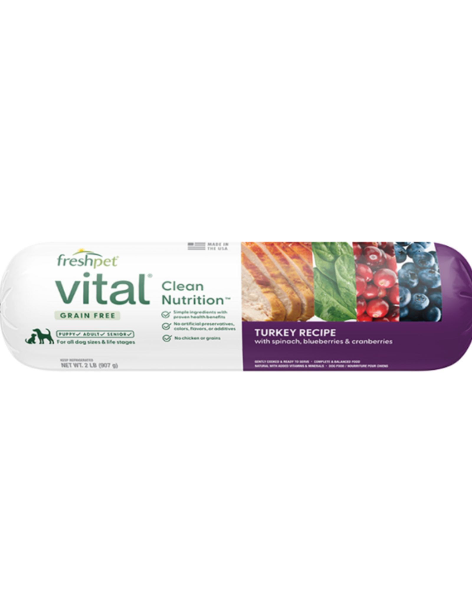 FreshPet Dog Vital Turkey & Vegetable - 2 lb