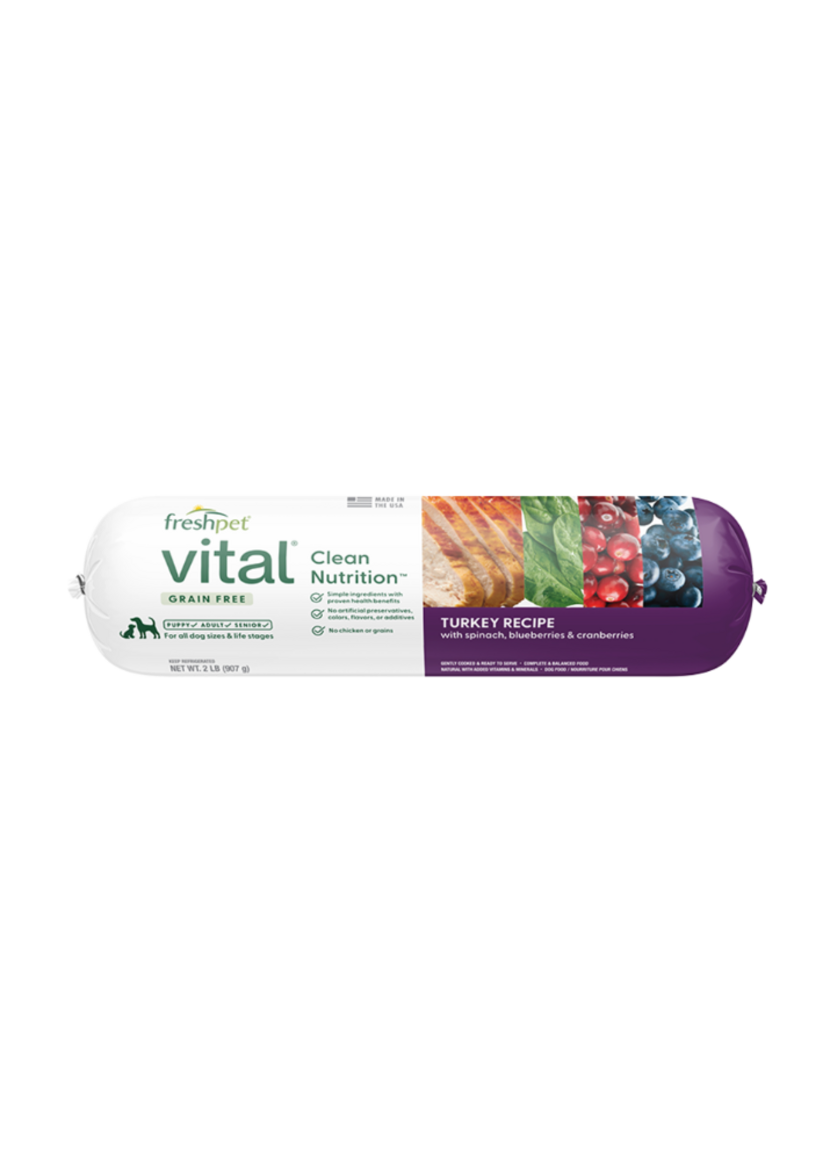 FreshPet Dog Vital Turkey & Vegetable - 2 lb
