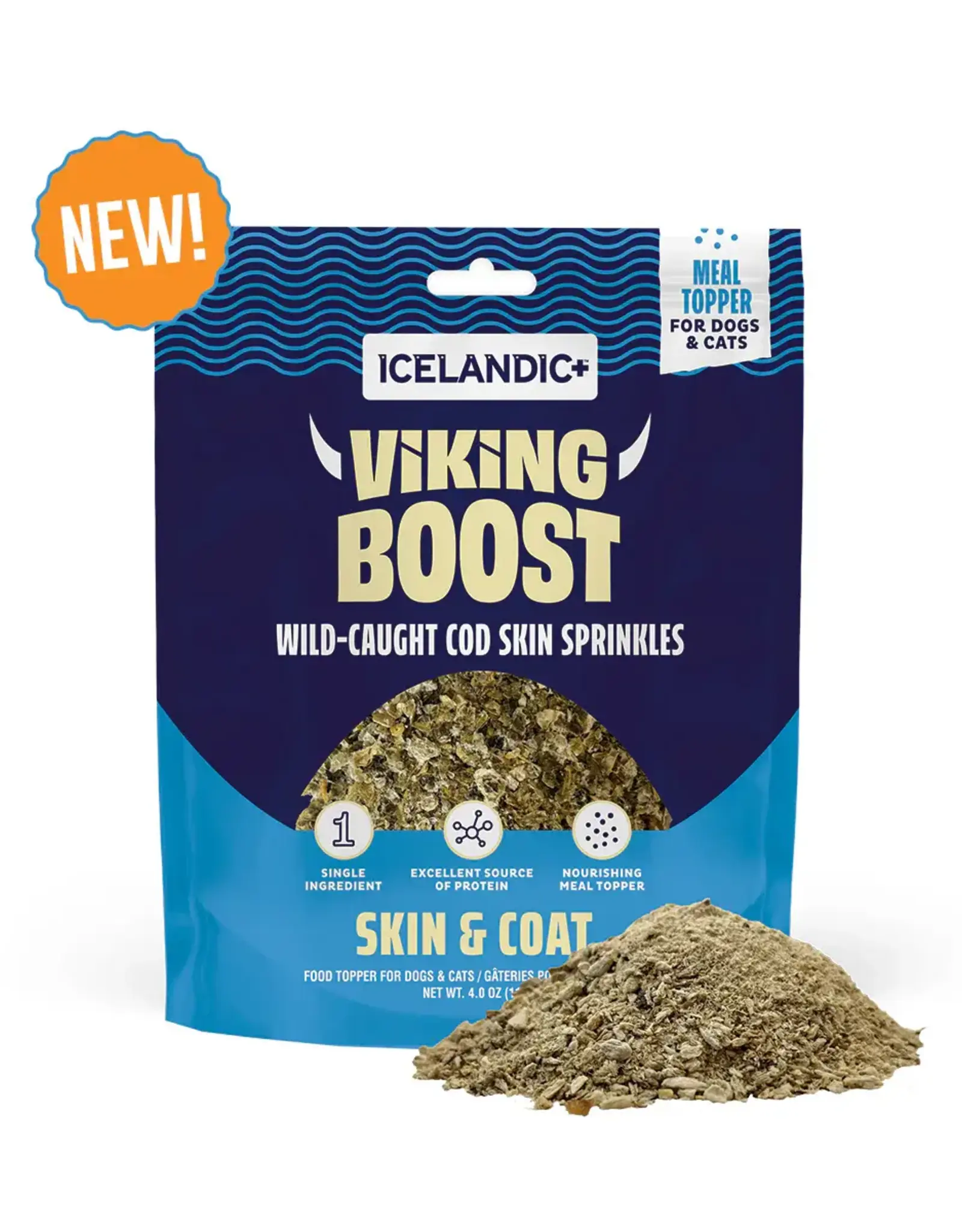 Icelandic+ Icelandic+ Viking Boost Cod Skin Sprinkles Skin & Coat Topper - 4 oz