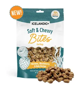 Icelandic+ Icelandic+ Soft & Chewy Bites Chicken, Blackberry, & Kelp Dog Treats - 2.82 oz