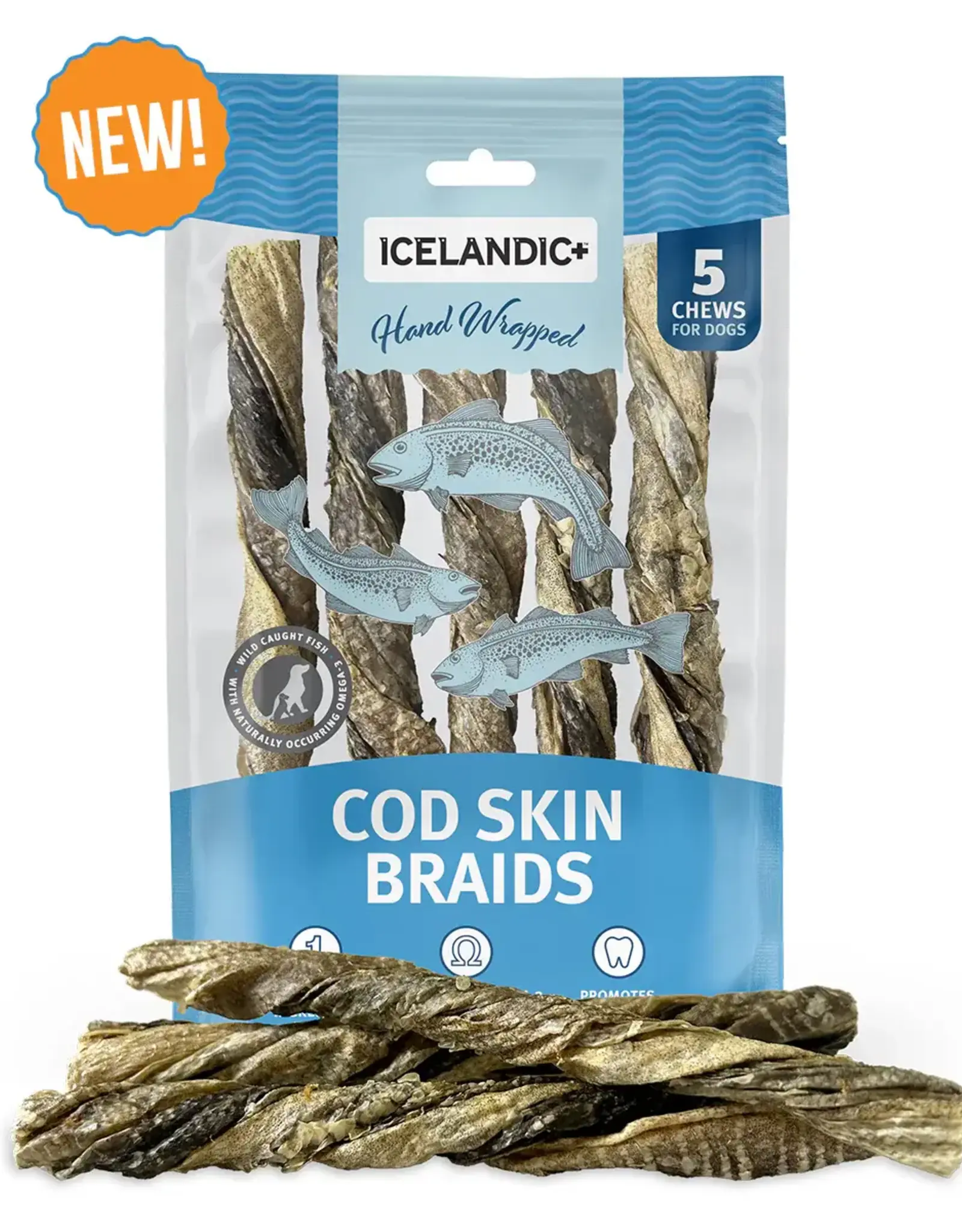 Icelandic+ Icelandic+ Cod Skin Hand Wrapped Braid 7" - 5 Count