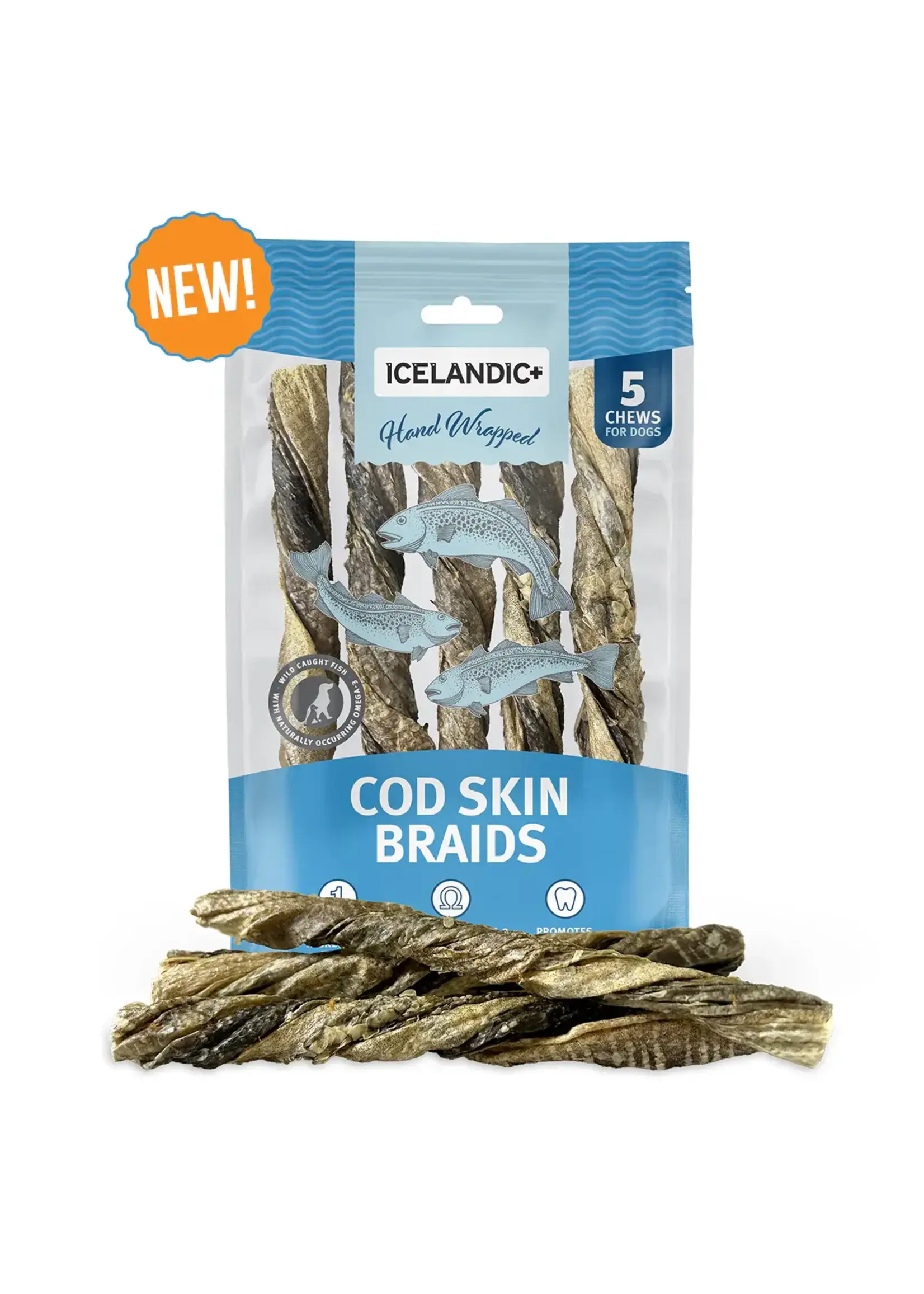Icelandic+ Icelandic+ Cod Skin Hand Wrapped Braid 7" - 5 Count