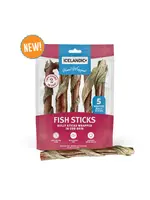 Icelandic+ Icelandic+ Bully Stick Wrapped With Fish Skin 6" - 5 Count
