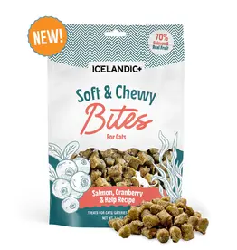 Icelandic+ Icelandic+ Soft & Chewy Bites Salmon, Cranberry, & Kelp Cat Treats - 1.8 oz