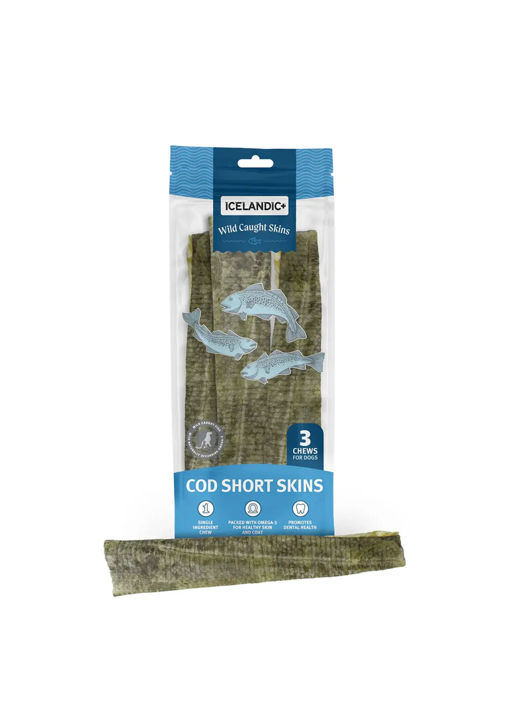 Icelandic+ Icelandic+ Cod Short Skins 8-10" - 3 Count