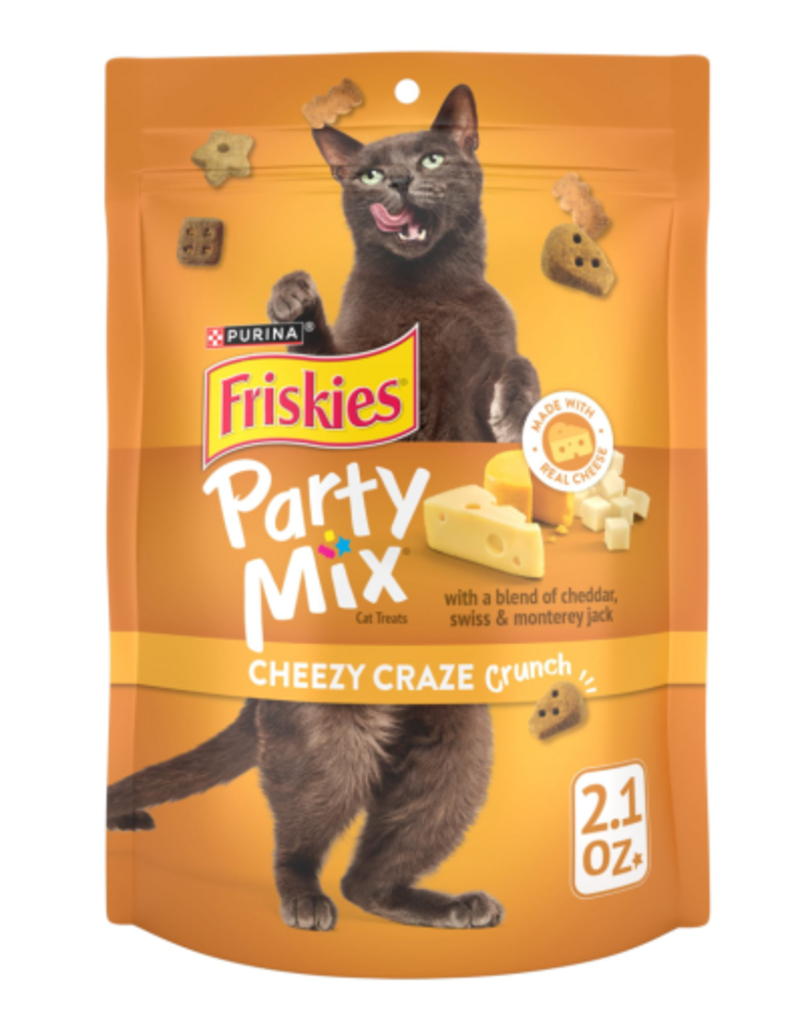 Friskies Purina Friskies Cat Treats Party Mix Cheezey Craze 2.1 oz