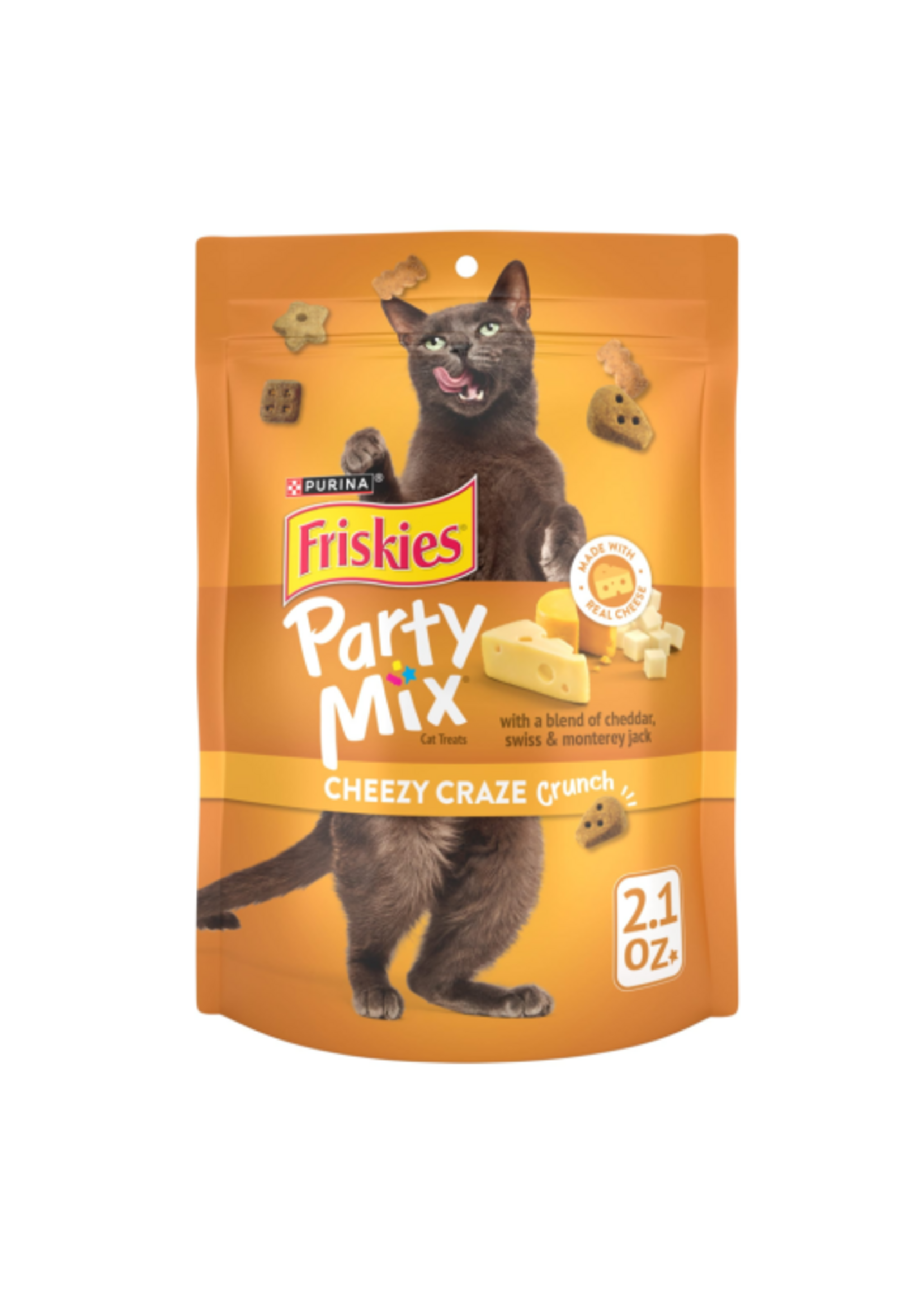 Friskies Purina Friskies Cat Treats Party Mix Cheezey Craze 2.1 oz