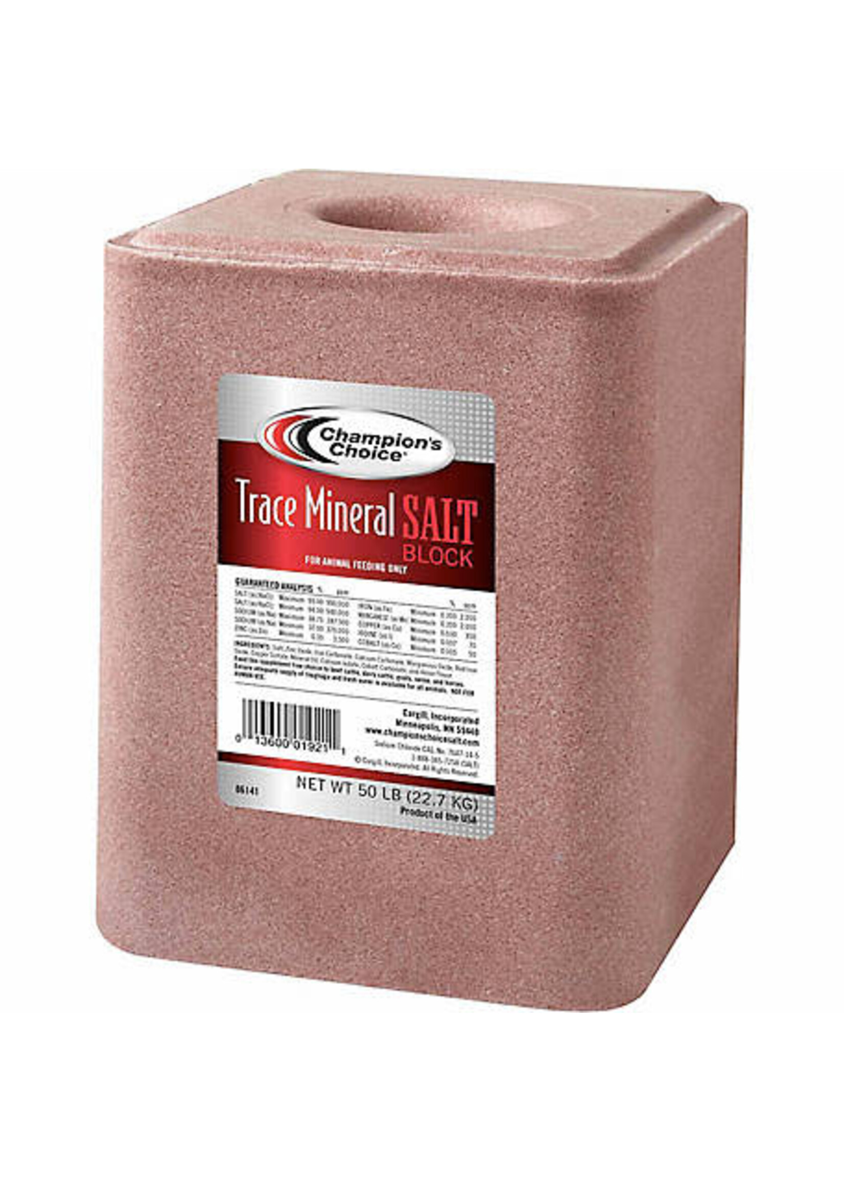 Champion's Choice Champion's Choice Trace Mineral Salt Block - 50 lb