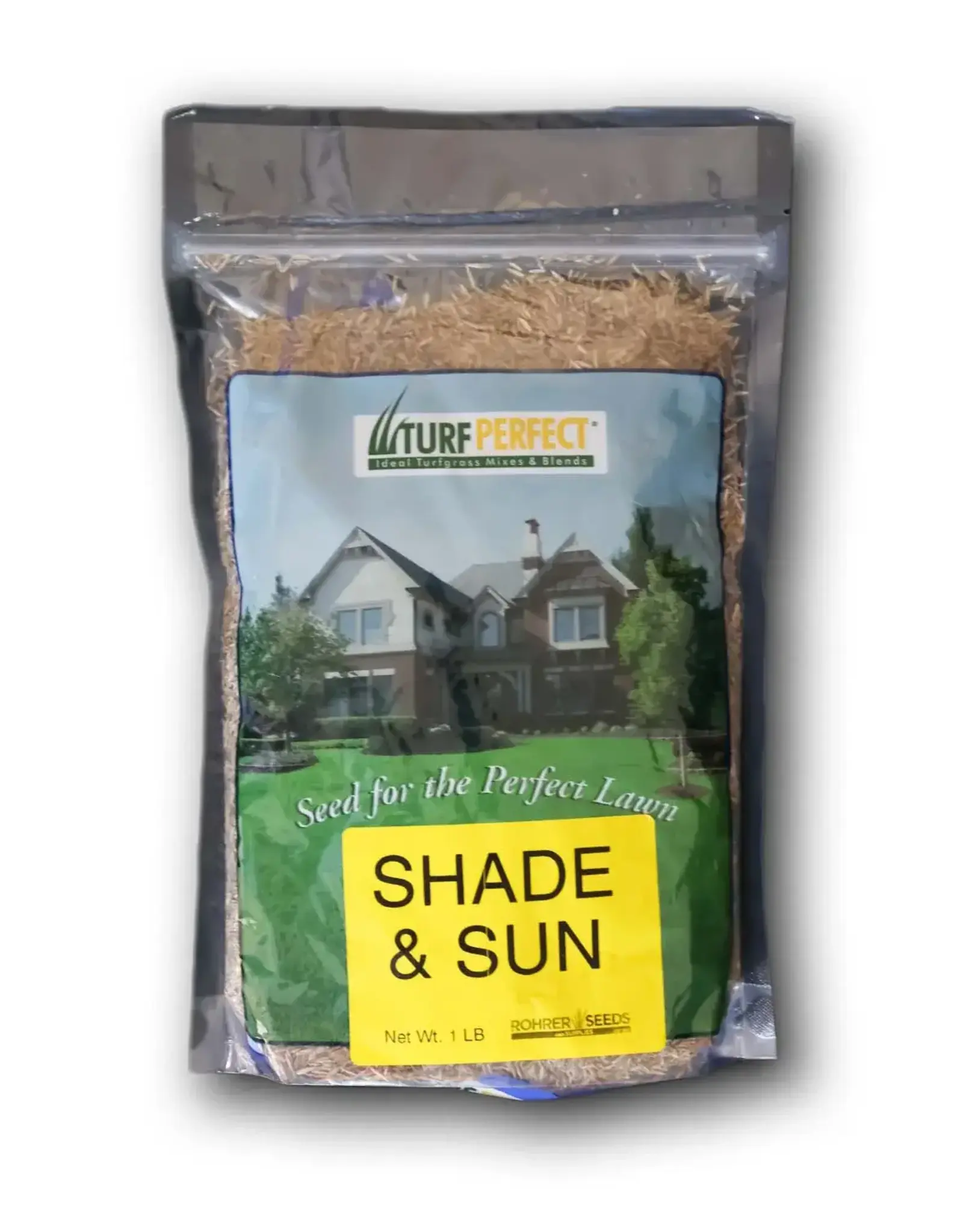 Rohrer Seeds Turf Perfect Shade & Sun Grass Seed Lawn Mix - 1 lb