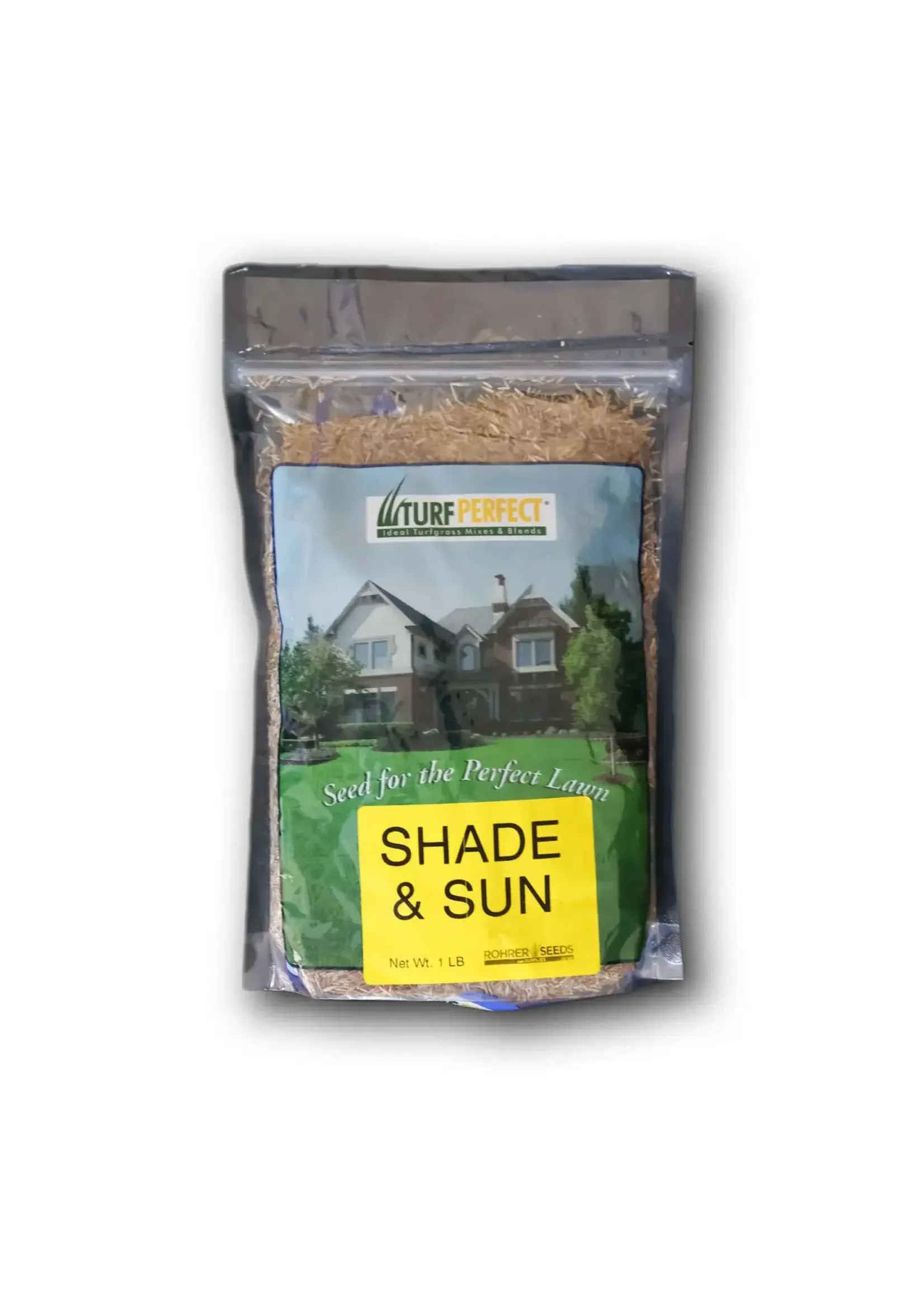 Rohrer Seeds Turf Perfect Shade & Sun Grass Seed Lawn Mix - 1 lb