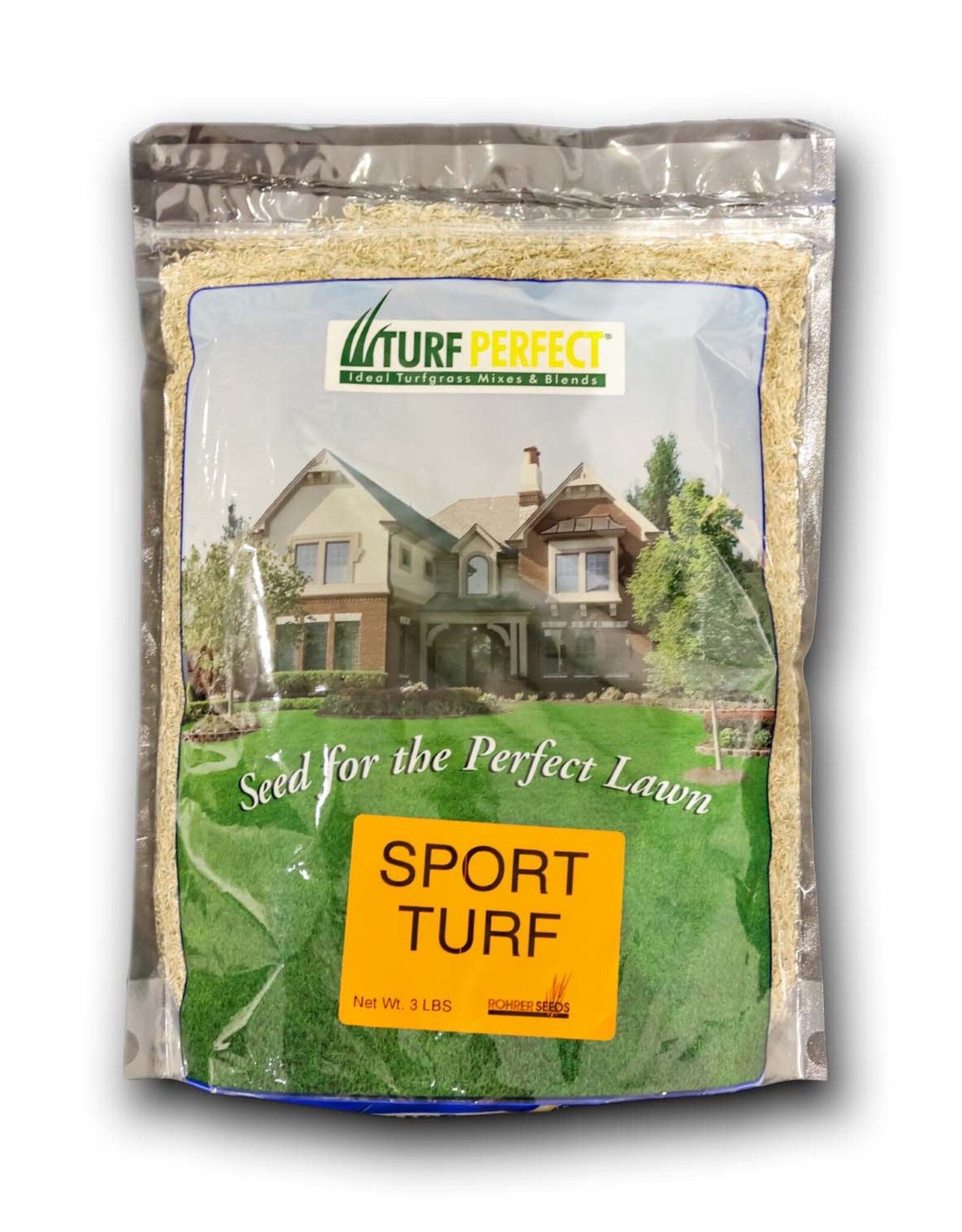 Rohrer Seeds Turf Perfect Sport Turf Grass Seed Lawn Mix - 3 lb
