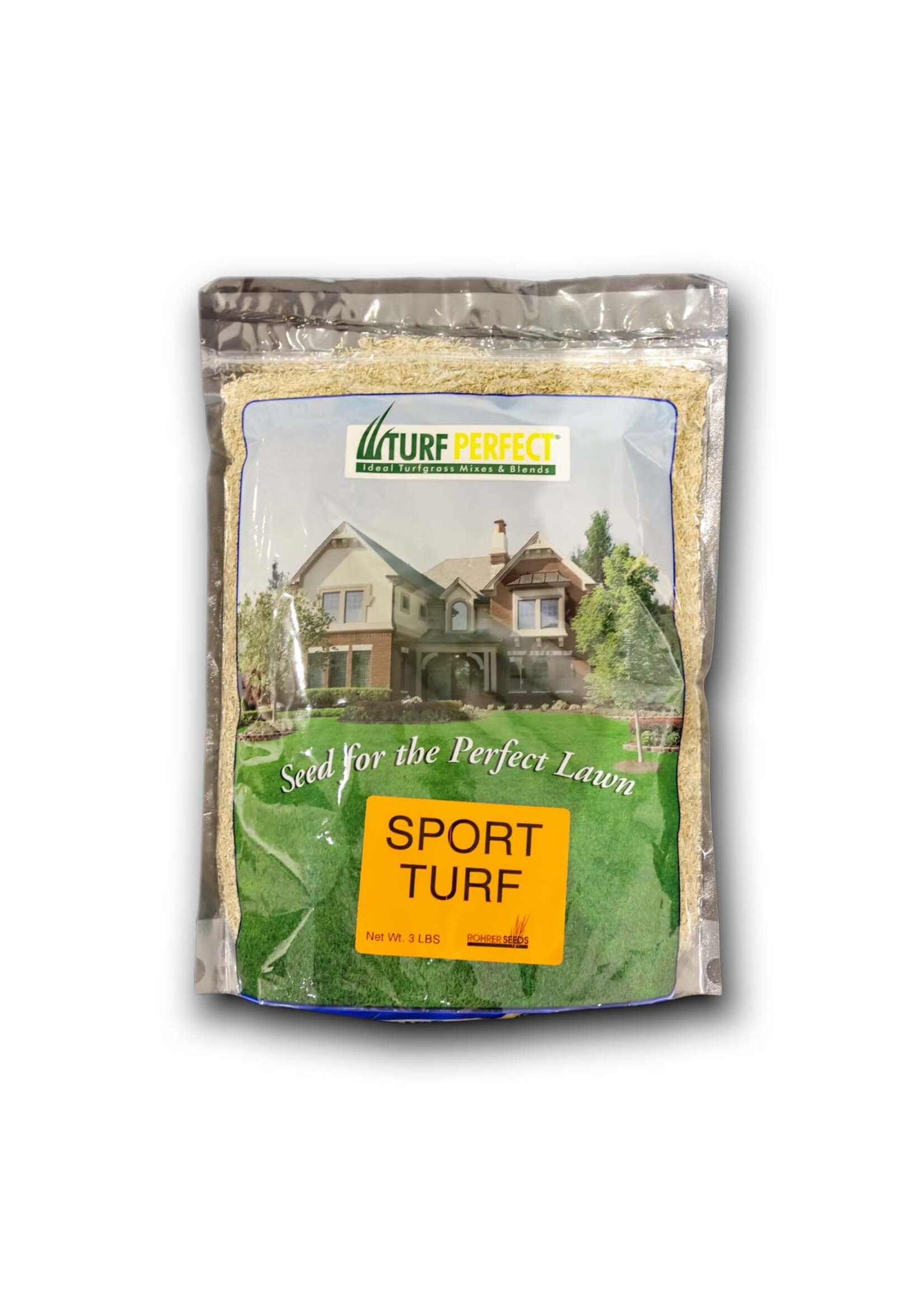 Rohrer Seeds Turf Perfect Sport Turf Grass Seed Lawn Mix - 3 lb