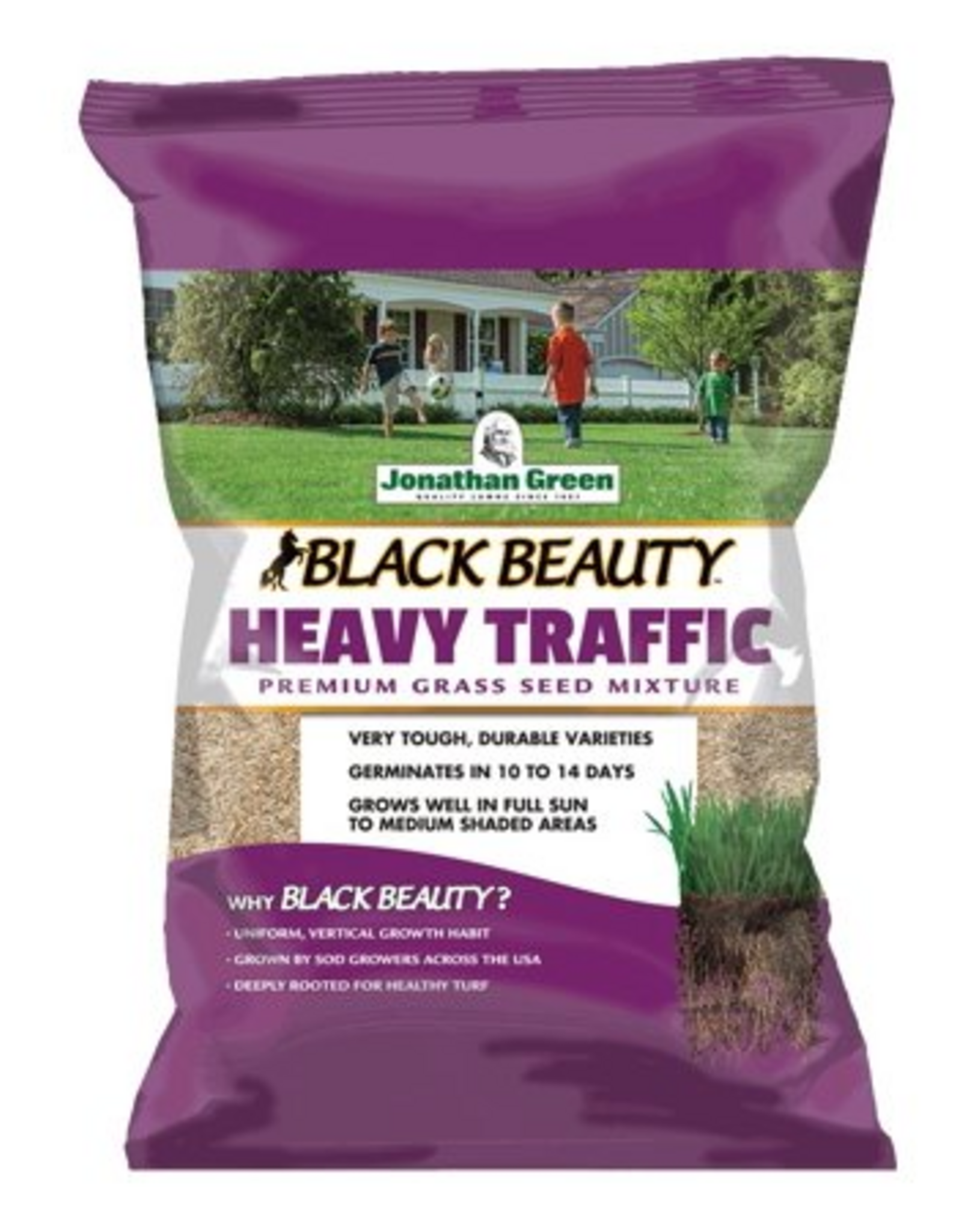 Jonathan Green Jonathan Green Black Beauty Heavy Traffic Grass Seed - 25 lb