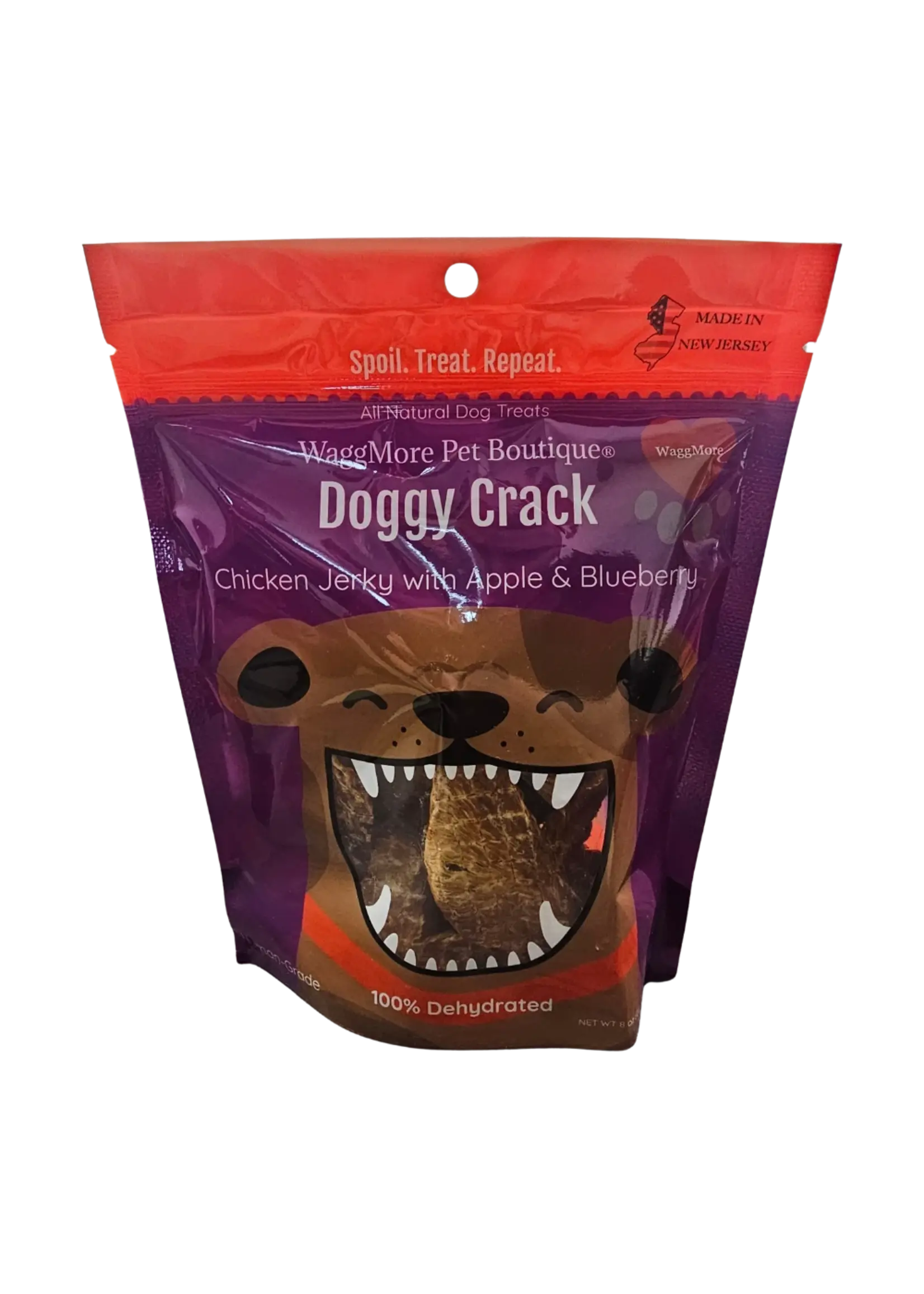 Waggmore Doggy Crack Chicken Jerky with Apple & Blueberry - 8 oz