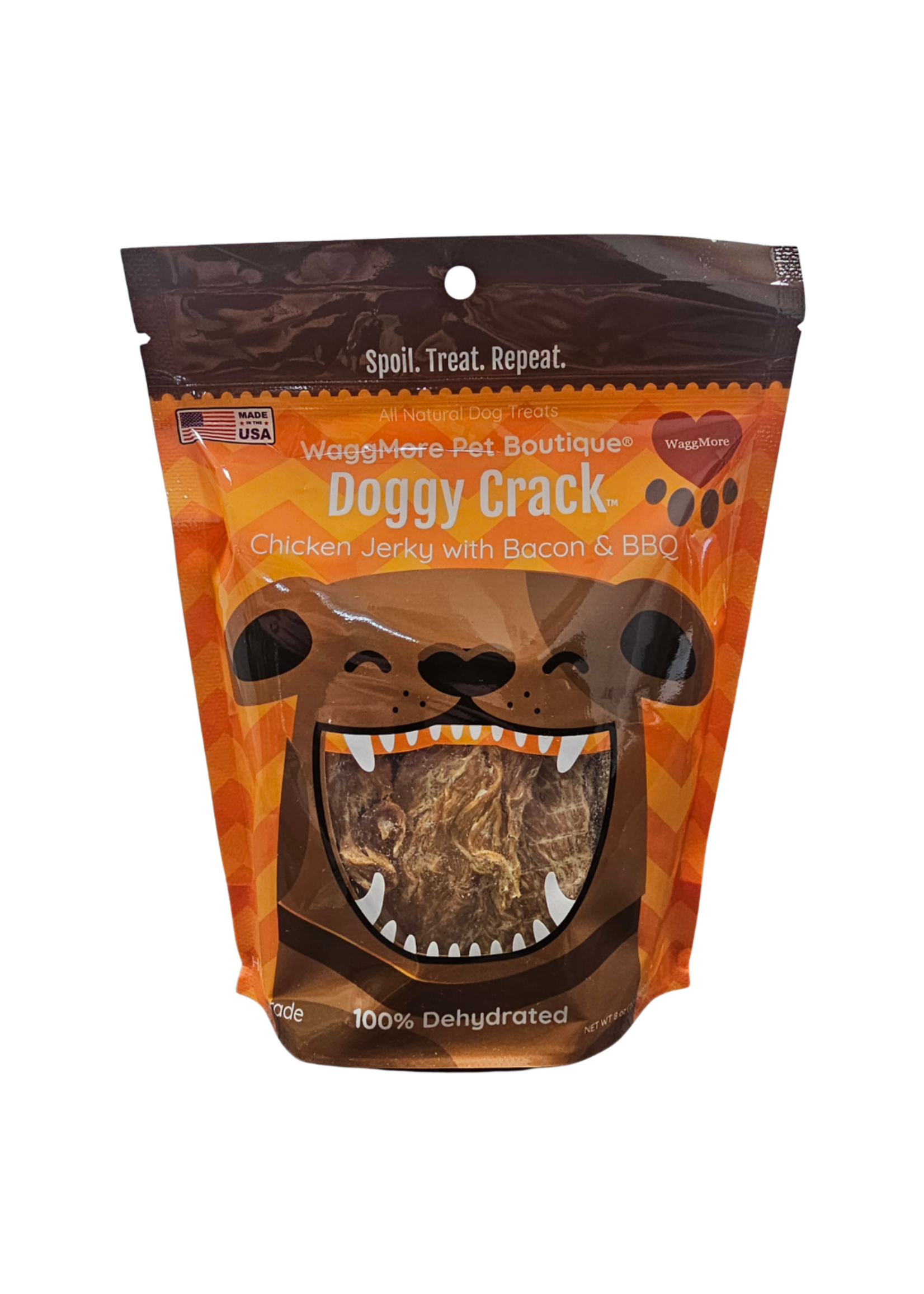 Waggmore Doggy Crack Chicken Jerky with Bacon & BBQ - 8 oz