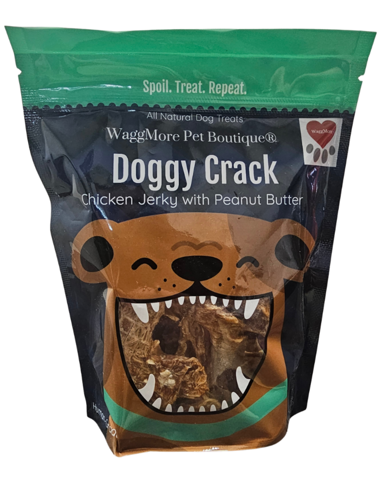 Waggmore Doggy Crack Chicken Jerky with Peanut Butter - 8 oz