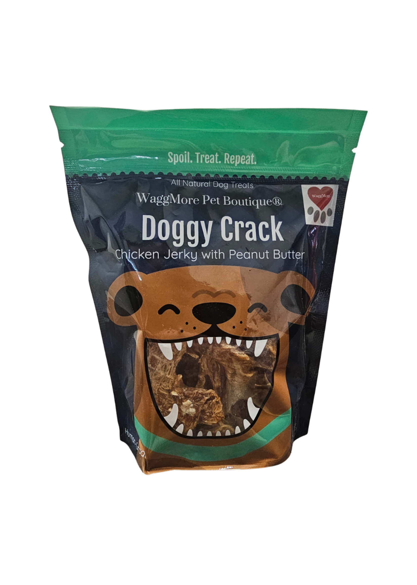 Waggmore Doggy Crack Chicken Jerky with Peanut Butter - 8 oz