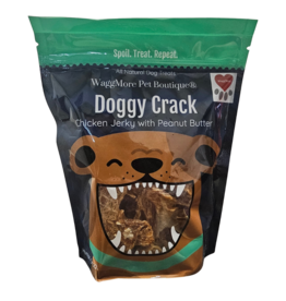 Waggmore Doggy Crack Chicken Jerky with Peanut Butter - 8 oz