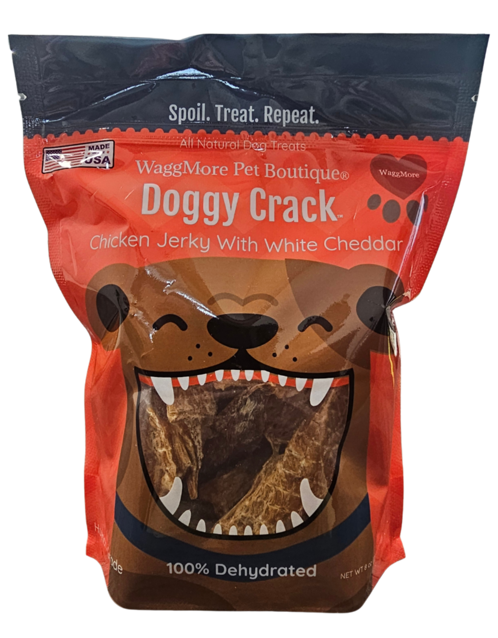Waggmore Doggy Crack Chicken Jerky with White Cheddar - 8 oz
