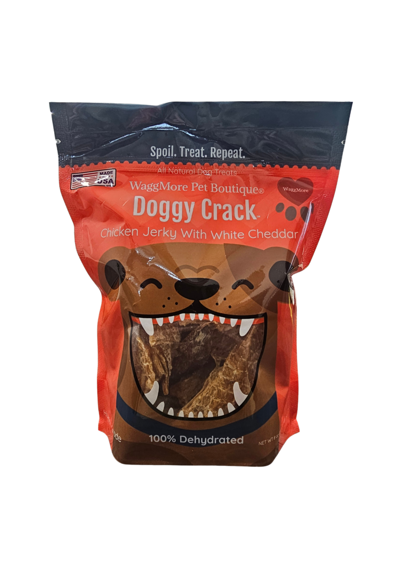 Waggmore Doggy Crack Chicken Jerky with White Cheddar - 8 oz