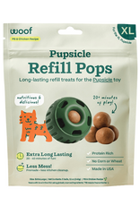 Woof Woof Dog Pupsicle Pops Chicken Peanut Butter Refill - 12 oz, Extra Large