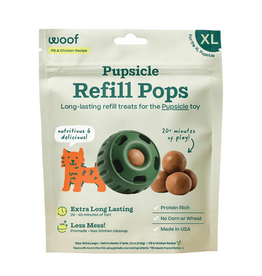 Woof Woof Dog Pupsicle Pops Chicken Peanut Butter Refill - 12 oz, Extra Large