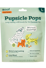 Woof Woof Dog Pupsicle Pops Peanut Butter & Beef Refill - 8 oz, Large