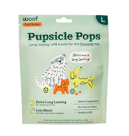 Woof Woof Dog Pupsicle Pops Peanut Butter & Beef Refill - 8 oz, Large