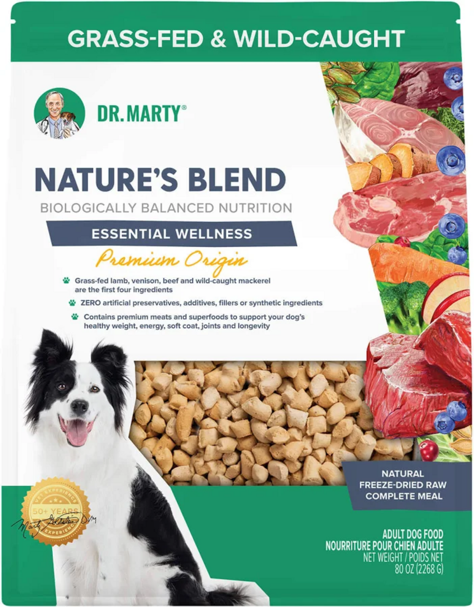Dr. Marty Dr. Marty Nature's Blend Premium Origin Freeze Dried Dog Food - 80 oz