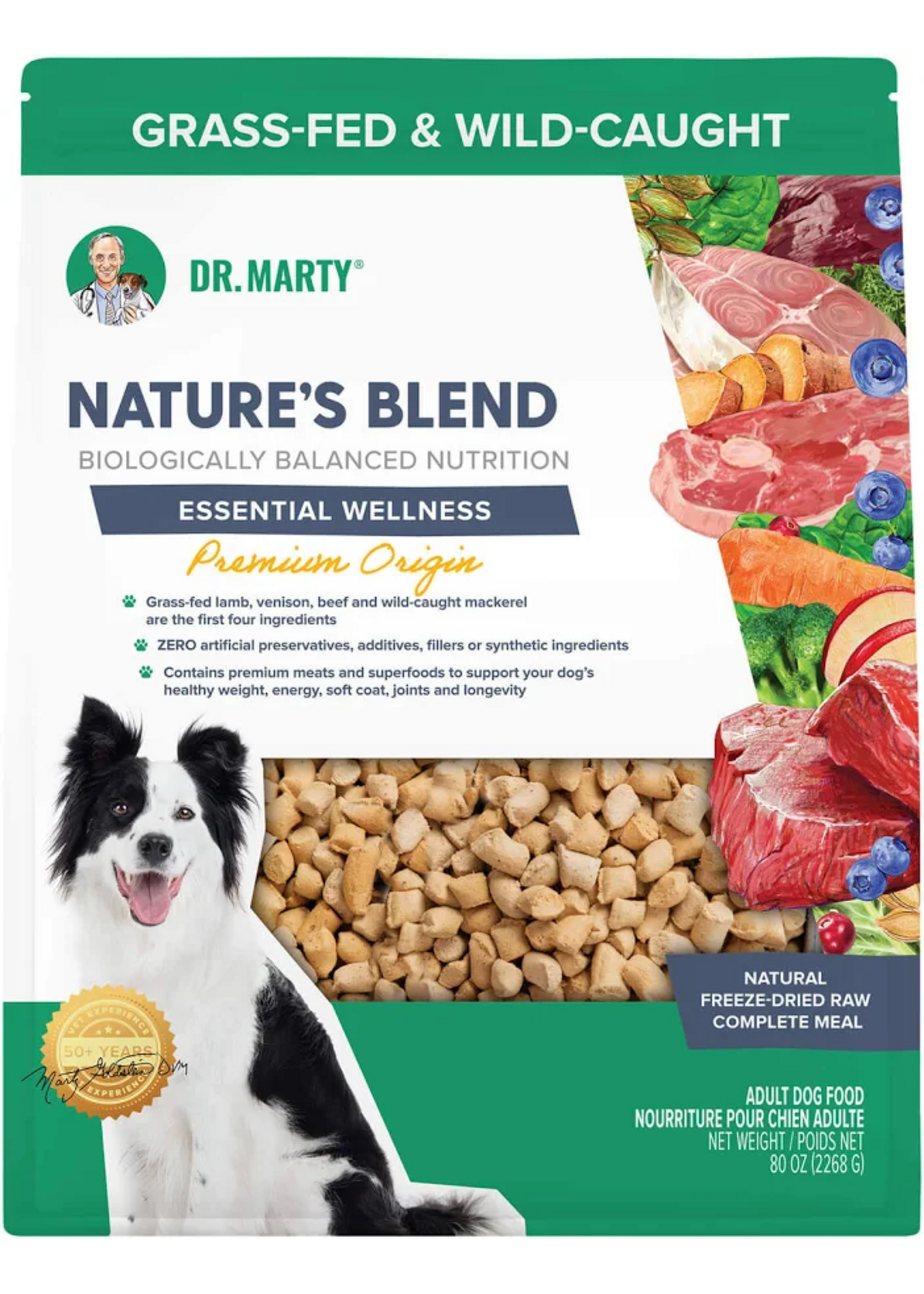 Dr. Marty Dr. Marty Nature's Blend Premium Origin Freeze Dried Dog Food - 80 oz