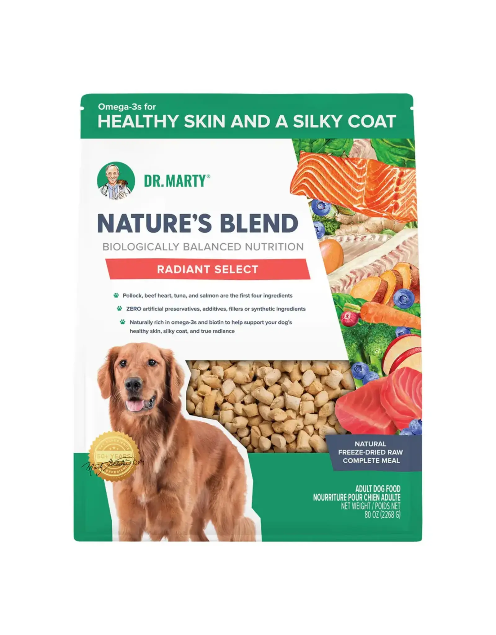 Dr. Marty Dr. Marty Nature's Blend Radiant Select Freeze Dried Dog Food - 80 oz