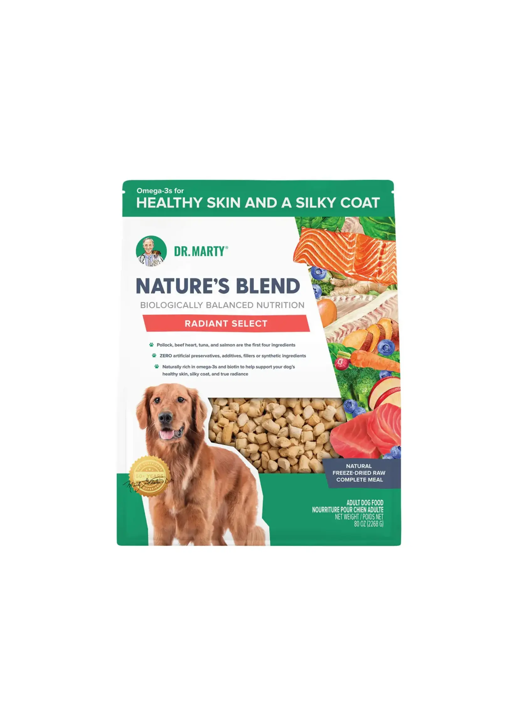 Dr. Marty Dr. Marty Nature's Blend Radiant Select Freeze Dried Dog Food - 80 oz