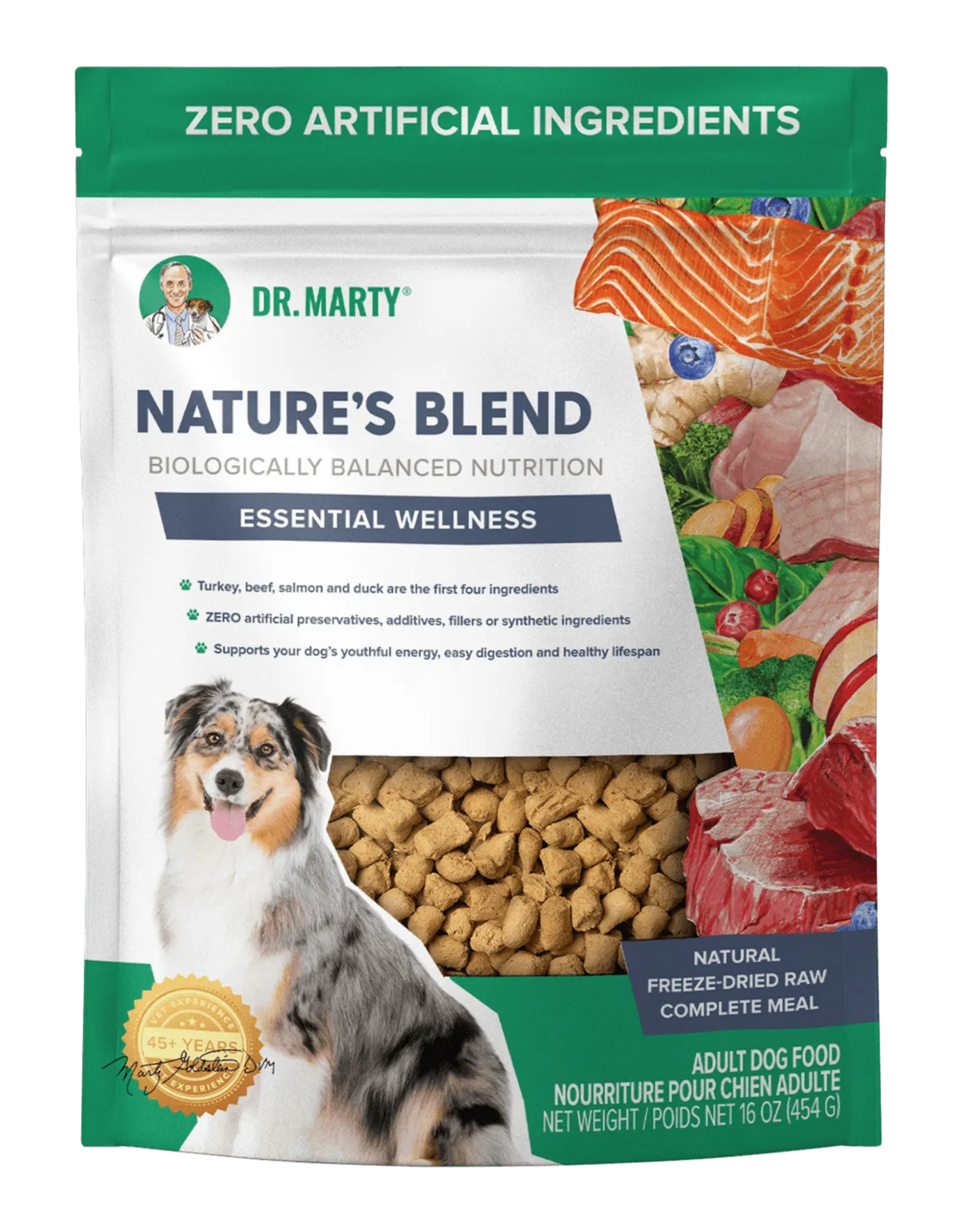 Dr. Marty Dr. Marty Nature's Blend Essential Wellness Freeze Dried Raw Dog Food - 80 oz