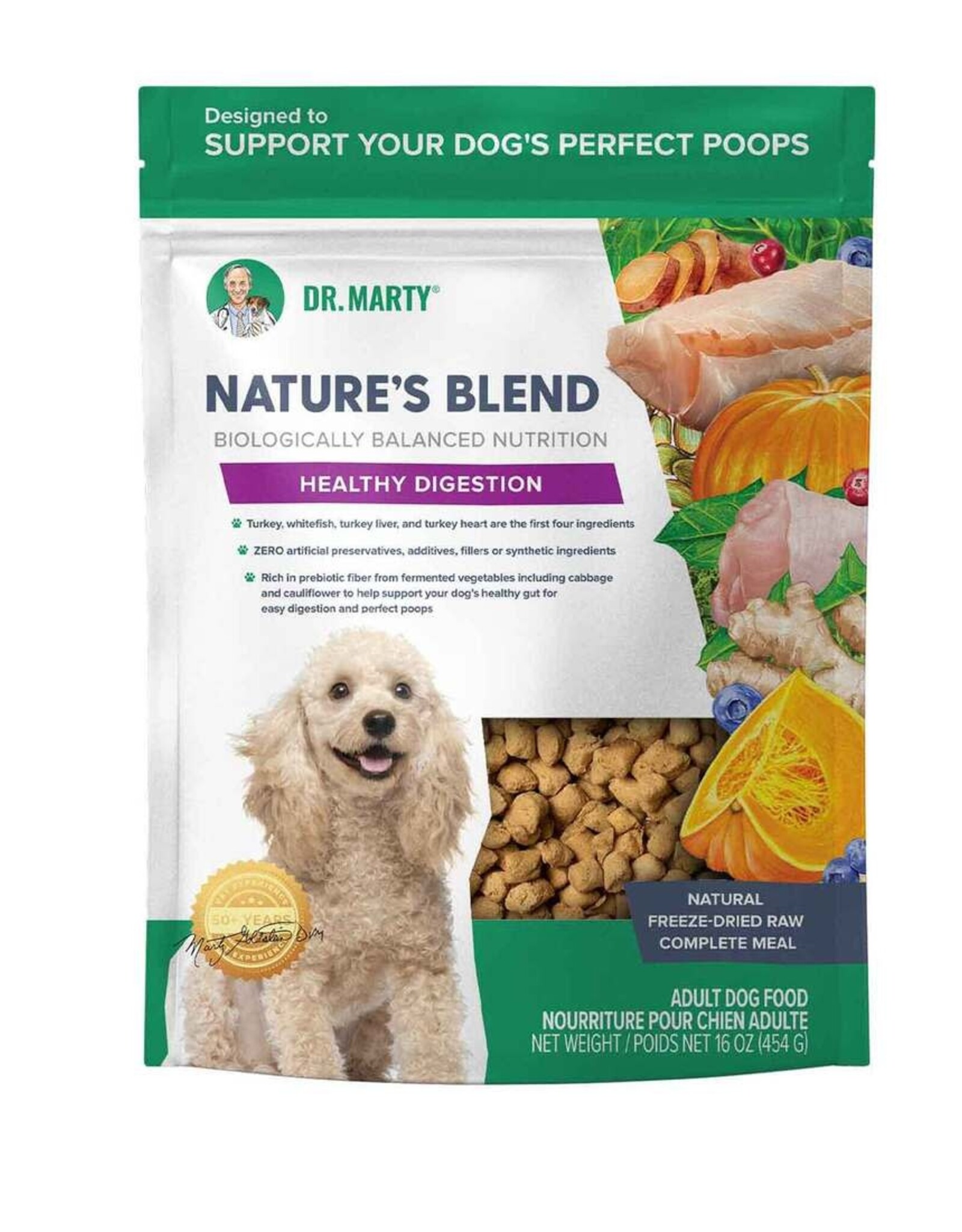 Dr. Marty Dr. Marty Nature's Blend Healthy Digestion Freeze Dried Dog Food - 16 oz