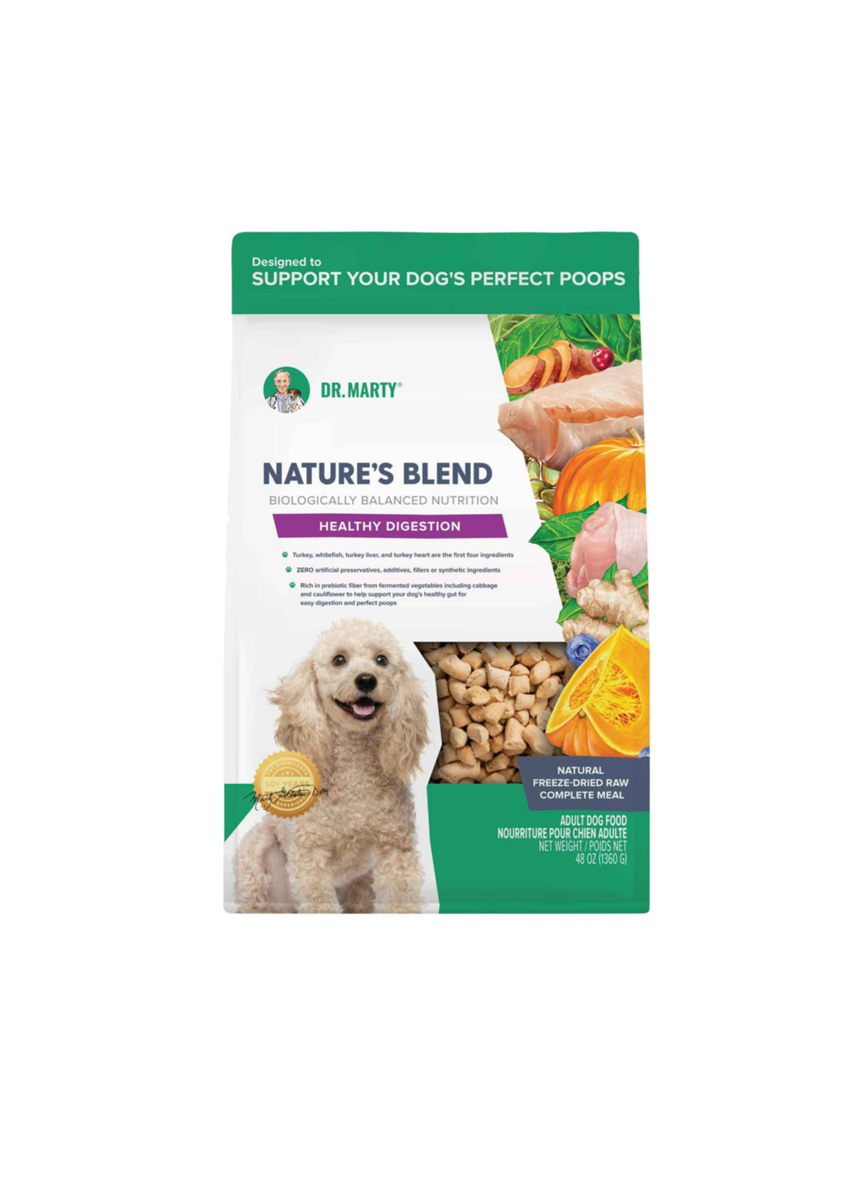 Dr. Marty Dr. Marty Nature's Blend Healthy Digestion Freeze Dried Dog Food - 48 oz